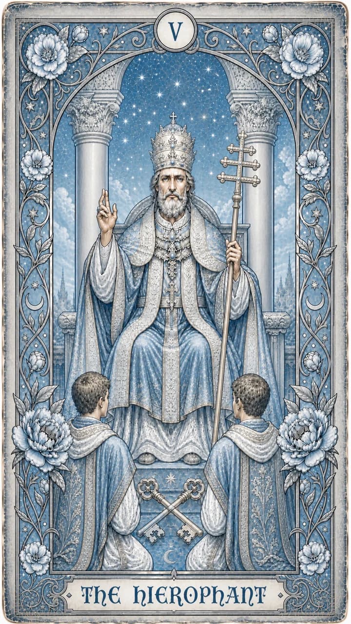 The Hierophant tarot card