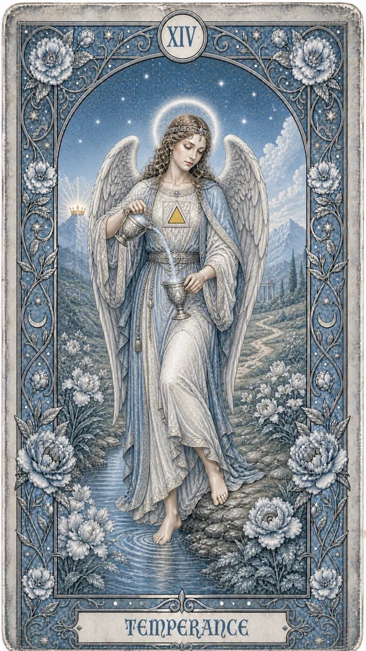 Temperance tarot card